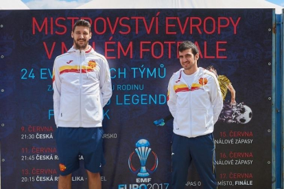 Sergi Talavera y Xavi Mallol, el pasado verano cuando disputaron la Eurocopa con España.