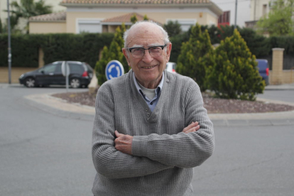 Antonio, que reside en Gerb, ayer en Lleida. 