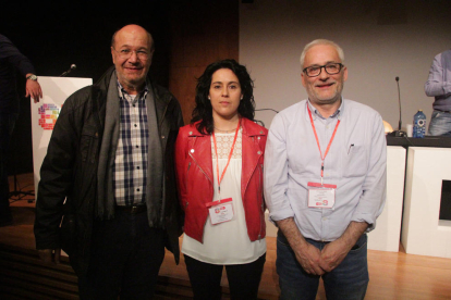 Joan Gallego, Cristina Rodríguez y Jaume Sellés, ayer en el congreso.