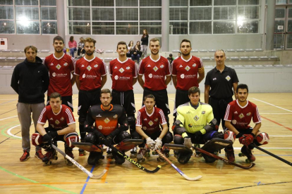 Els jugadors de l’Alpicat, que ahir es va enfrontar al Vilanova a la Copa Esports Penedès.