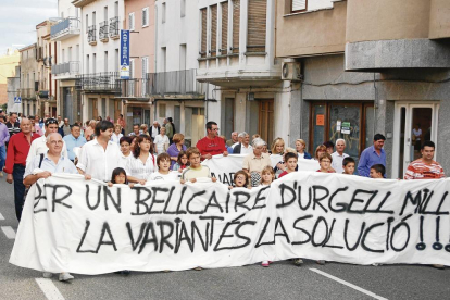 Los vecinos de Bellcaire se han manifestado en diversas ocasiones. 