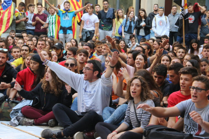 La concentració d'estudiants a la Universitat de Lleida