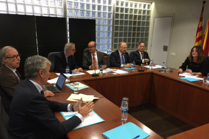 La sala de govern del TSJC es va reunir ahir a Lleida.