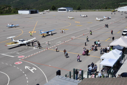 L’aeroport d’Andorra-la Seu d’Urgell, durant una jornada de portes obertes al maig.