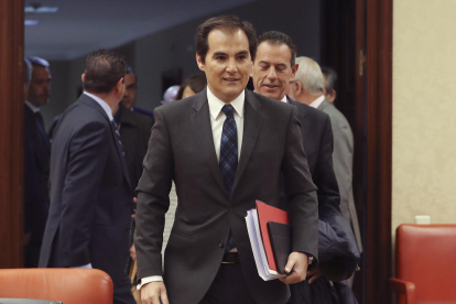  ‘El segundo’ de Interior, José Antonio Nieto, antes de comparecer. 