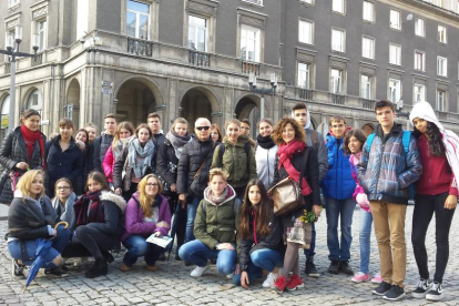 Alumnos del Guindàvols, en Cracovia en un intercambio educativo 