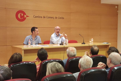 Terricabras va oferir ahir una conferència a la Cambra de Comerç de Lleida.
