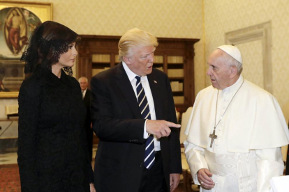  Frío recibimiento del papa Francisco a Donald Trump en el Vaticano