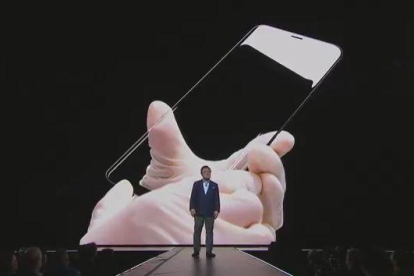Un moment de la presentació del nou Samsung Galaxy S8.