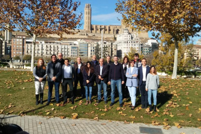 Los candidatos de Ciudadanos por Lleida.