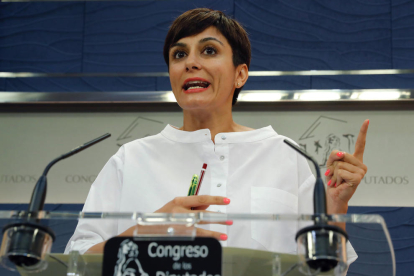 La portaveu del PSOE, Isabel Rodríguez.
