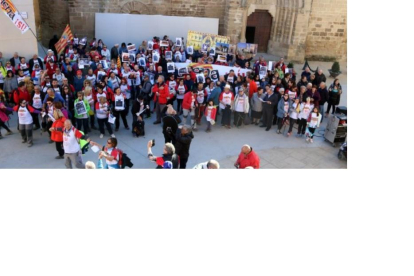 Marcha para reclamar la devolución del arte de Sijena que está en Catalunya