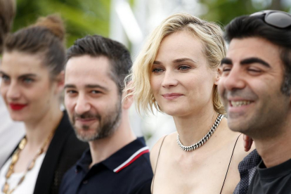 La actriz alemana Diane Kruger ayer en el Festival de Cannes. 