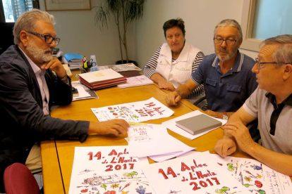 Fèlix Larrosa va rebre representants de la comissió de l’Horta de la FAV.