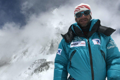 L’alpinista Ferran Latorre, a l’Everest.
