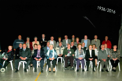 Imagen de archivo del acto de homenaje a las personas de 80 años del pasado año.