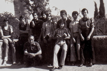 El equipo Infantil de la Acadèmia Sant Antoni de Almacelles, campeón de España en 1971.