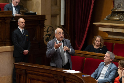 El conseller de Investigación y Universidades, Joaquim Nadal, en el Parlament el 19 de octubre.