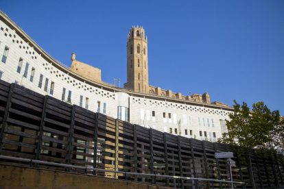 Vista de la sede de los juzgados de Lleida, en el Canyeret. 