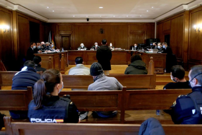 Imatge del judici a l’Audiència de Pontevedra.