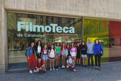 Presentación ayer del proyecto en la Filmoteca de Catalunya. 