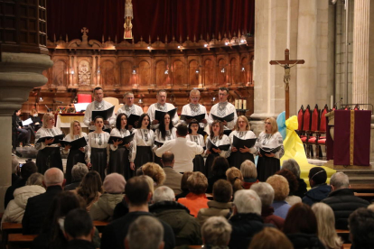 La Catedral de Lleida va acollir ahir el concert de Setmana Santa que va ser dedicat a Ucraïna.