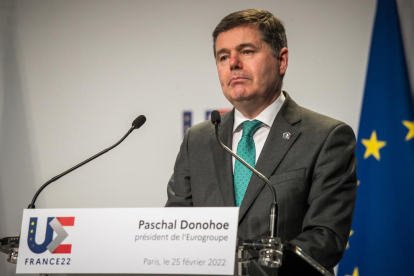 El ministro irlandés de Finanzas y presidente del Eurogrupo, Paschal Donohoe.
