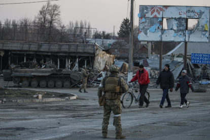 Vigilància russa a Donetsk