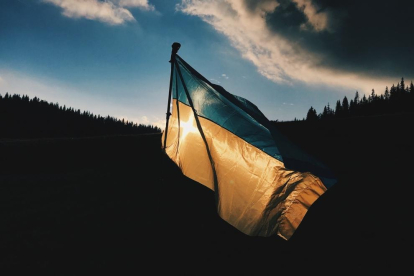 La bandera d'Ucraïna.