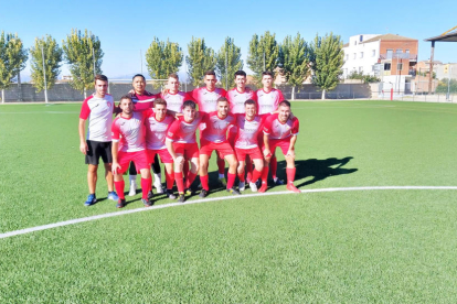 L’Agramunt B, abans de debutar en Lliga.