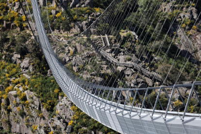 Este el puente colgante para peatones más largo del mundo