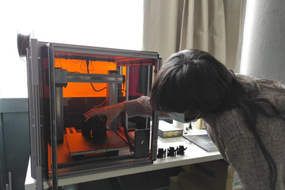 La impresora 3D que el consell emplea para fines educativos.