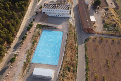 Les instal·lacions de la nova pista poliesportiva d’Arbeca, que s’inaugurarà dissabte.