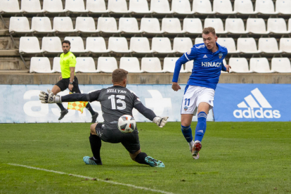 Denys Svitiukha entró en el minuto 69 y anotó el 2-0 con el remate de la imagen.