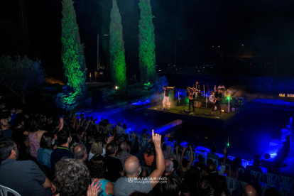 Actuación de Sidonie, el año pasado en el festival Els Rentadors.