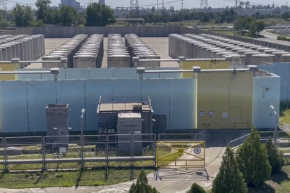 Imagen de la central nuclear de Zaporiyia, la planta más grande de Europa de su clase.