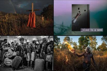 Trabajos ganadores de los World Press Photo 2022 de los fotógrafos Amber Bracken, Matthew Abbott, Lalo de Almeida e Isadora Romero