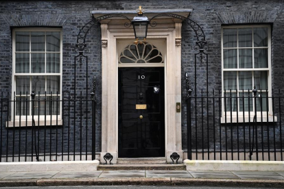 El número 10 de Downing Street, la residencia del primer ministro.
