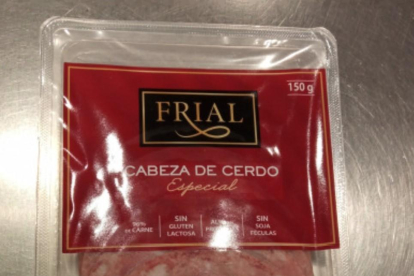 El lote afectado es el 2238402 del producto cabeza de cerdo especial de la marca Frial.