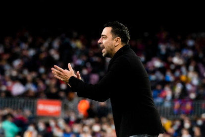 L'entrenador del FC Barcelona, Xavi Hernández.