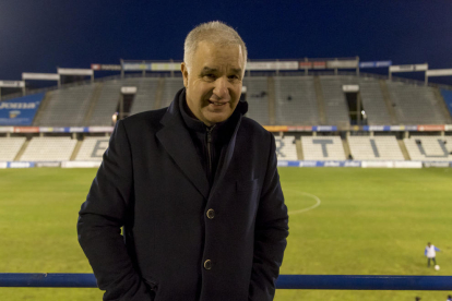 Luis Pereira, al Camp d’Esports el desembre passat quan va assistir a un partit del Lleida Esportiu.