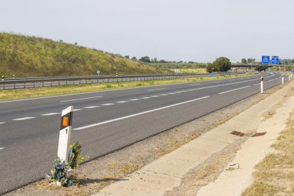 El accidente mortal tuvo lugar ayer en el kilómetro 461 de la autovía A-2 en Lleida. 