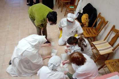 Una de las sesiones formativas en un centro del Pirineo.