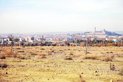 Els terrenys del SUR 42, Torre Salses, on s'ubicarà Promenade Lleida.