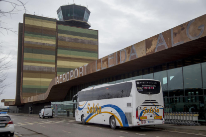 Una imatge recent de l’aeroport Lleida-Alguaire.
