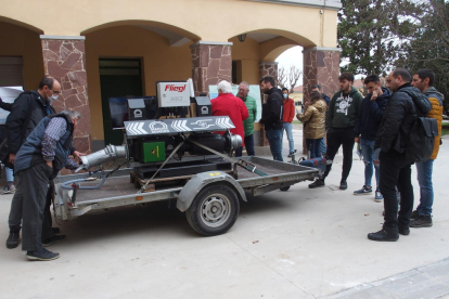 Presentació, ahir, d’una cisterna de purins amb tecnologia NIR.