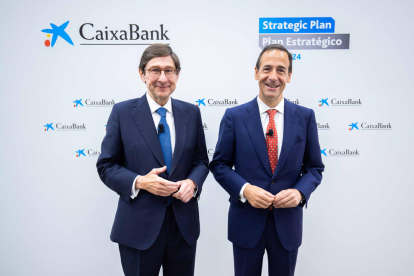 Goirigolzarri y Gortázar presentaron ayer el plan de futuro.