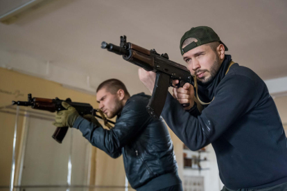 Classes militars exprés per lluitar al front de batalla a Ucraïna