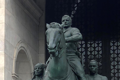 Imagen de la polémica estatua del expresidente estadounidense.