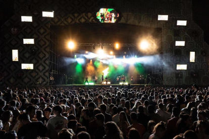Un concert durant una edició de la Festa Major de Lleida.